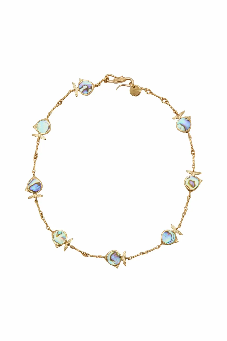 Alemais Calypso Paua Fish Necklace collier poisson paua