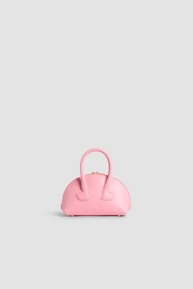 Patou BA019 sac bowling cuir rose Primrose TU