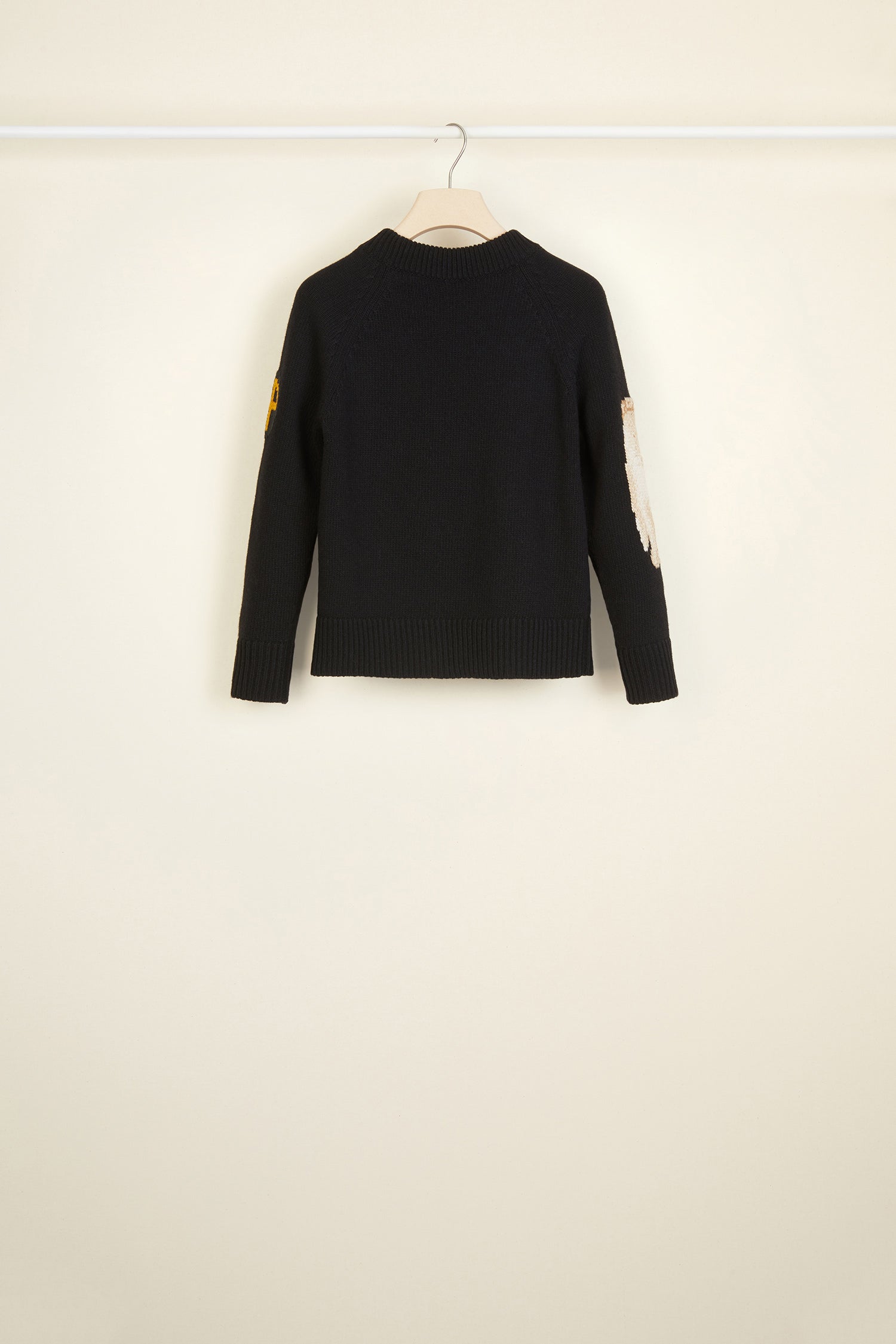 Patou Knitwear Pull P20KN0178005999B Noir Laine