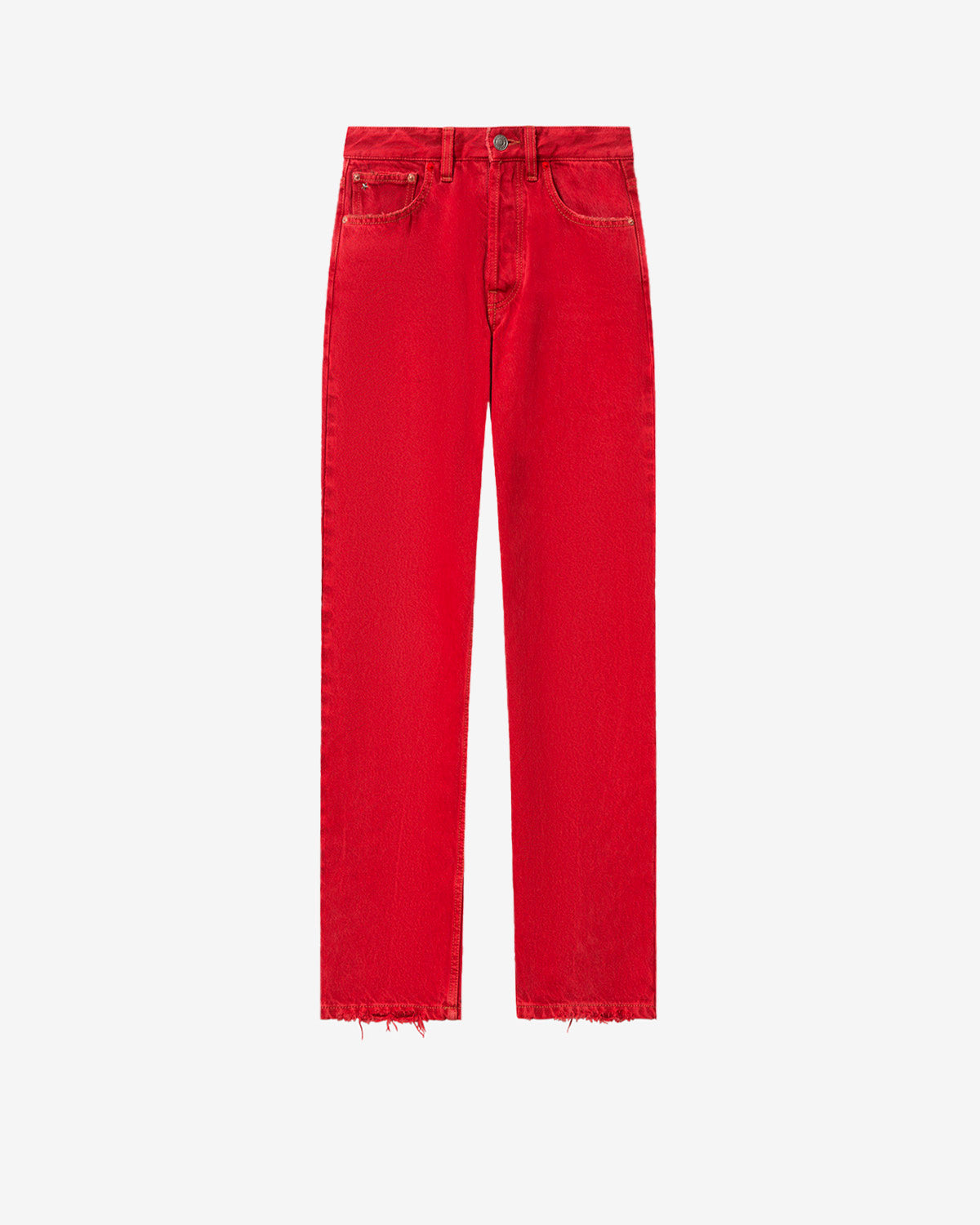Isabel Marant Daya Regular jean rouge coupe regular