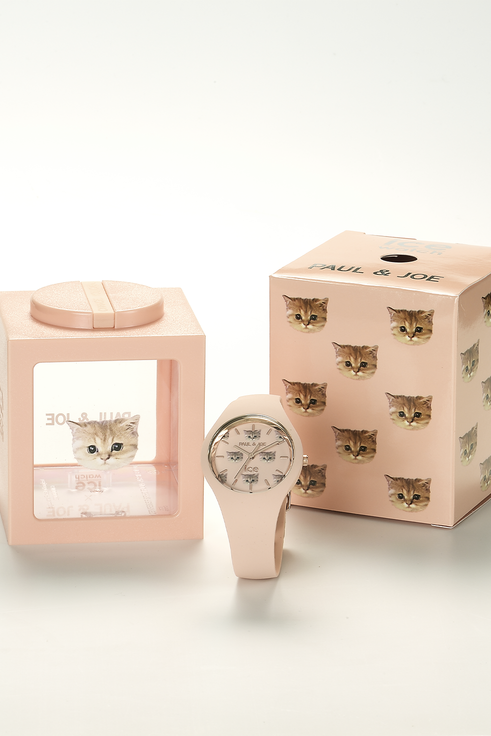 Paul & Joe Ice-Watch montre Nounette rose silicone