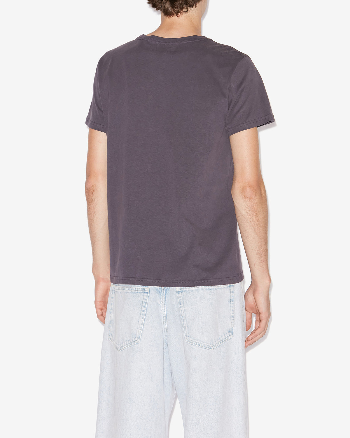 Isabel Marant Zafferh TS0047HA T-shirt bleu nuit coton