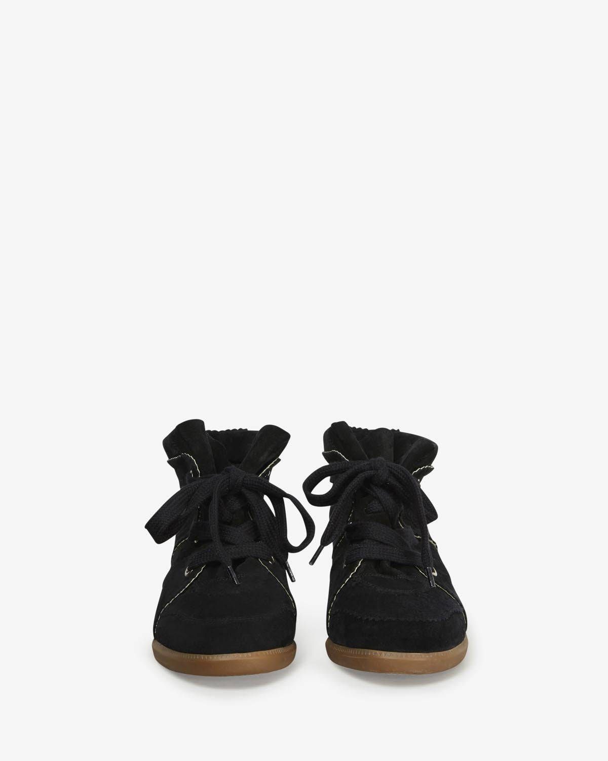 Isabel Marant Bobby BK0011 baskets cuir noir 5 cm