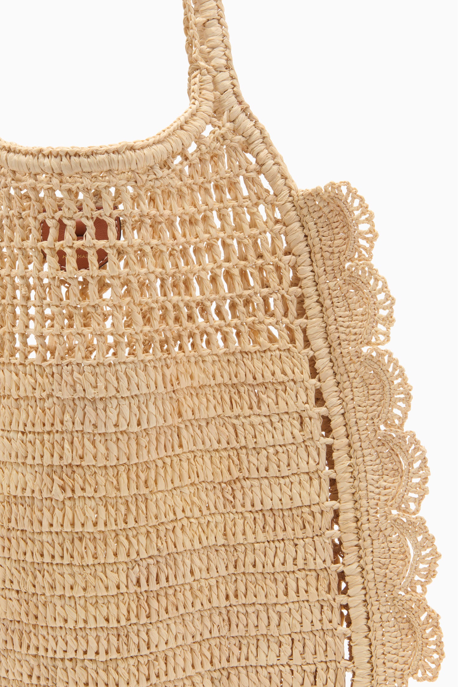 Ulla Johnson Marina tote raphia naturel crochet