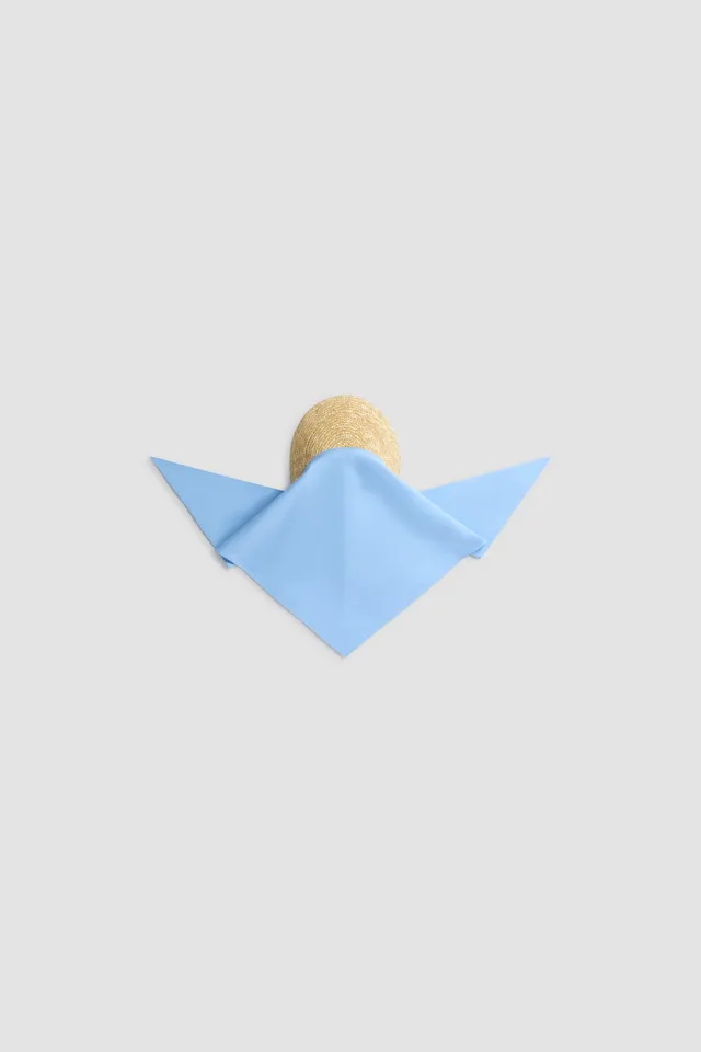 Patou AC141 casquette coton Riviera Blue TU foulard brodé
