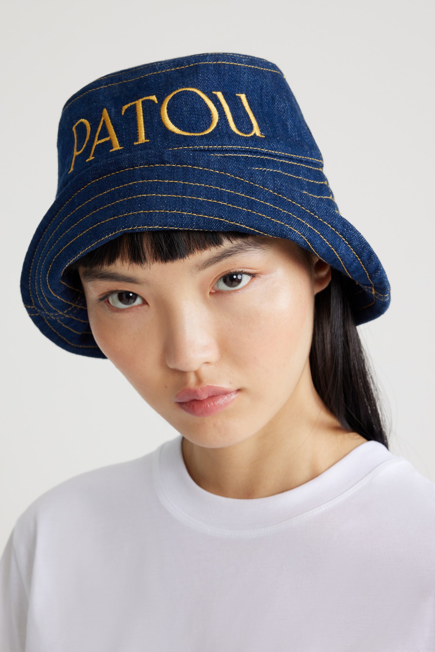 Patou AC027 bob denim Rodeo Blue coton bio