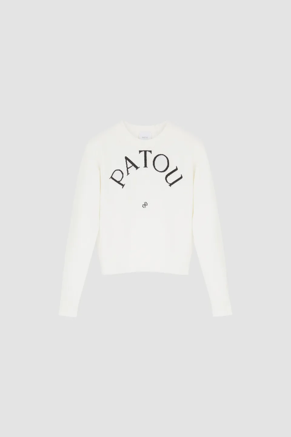 Patou H25KN1108080001W pull blanc laine merinos