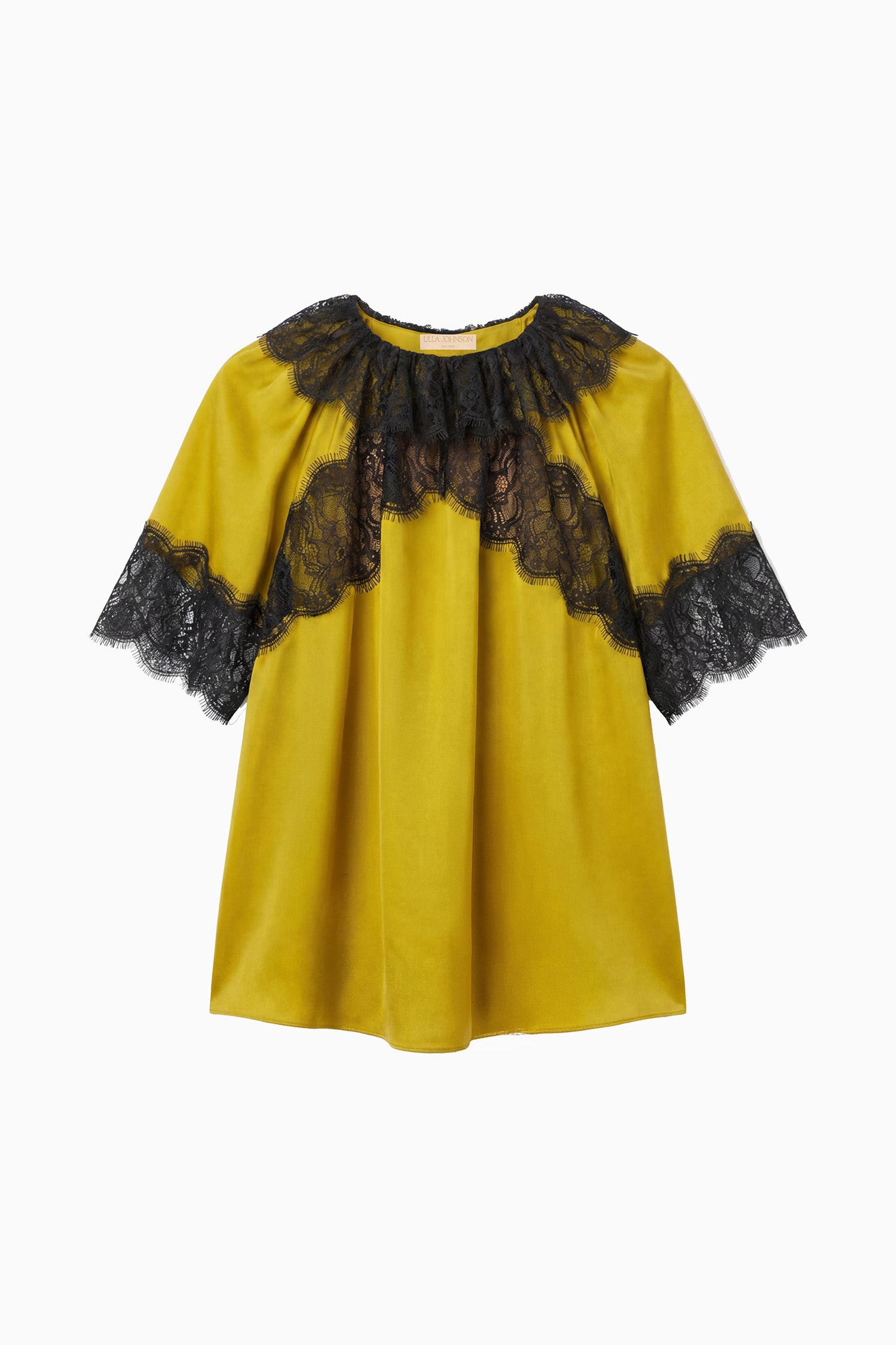 Ulla Johnson Nina Blouse Femme Citrine Jaune Soie