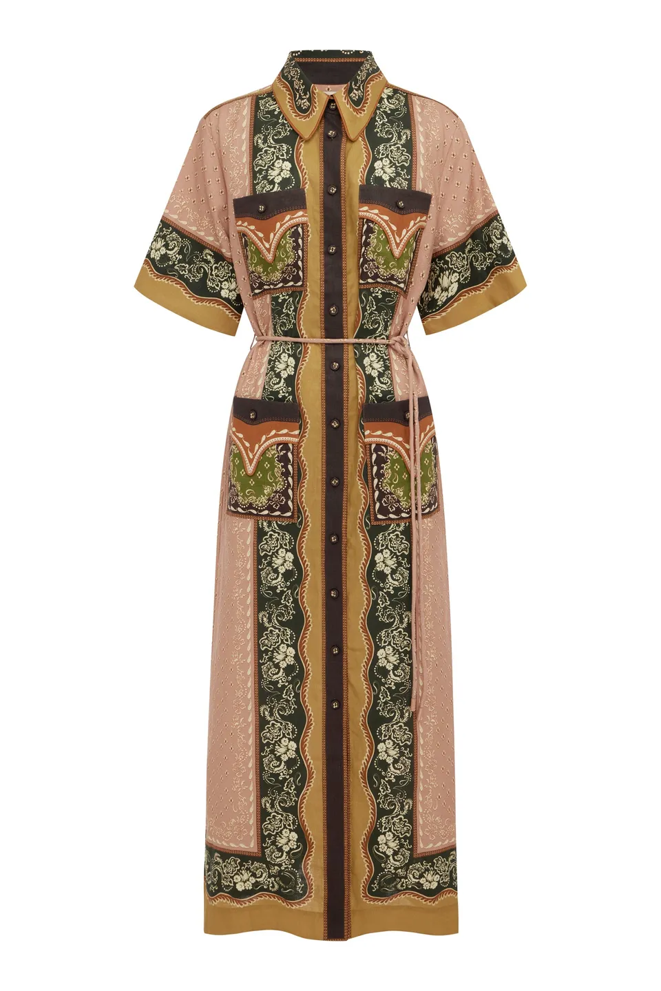 Alemaïs Darcey robe chemise midi chanvre
