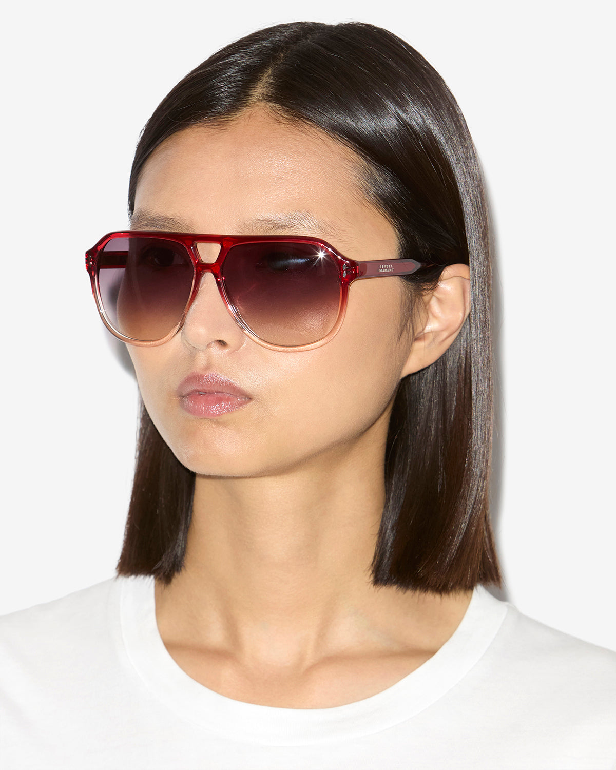 Isabel Marant Aneya IM0216S lunettes soleil dégradé rose