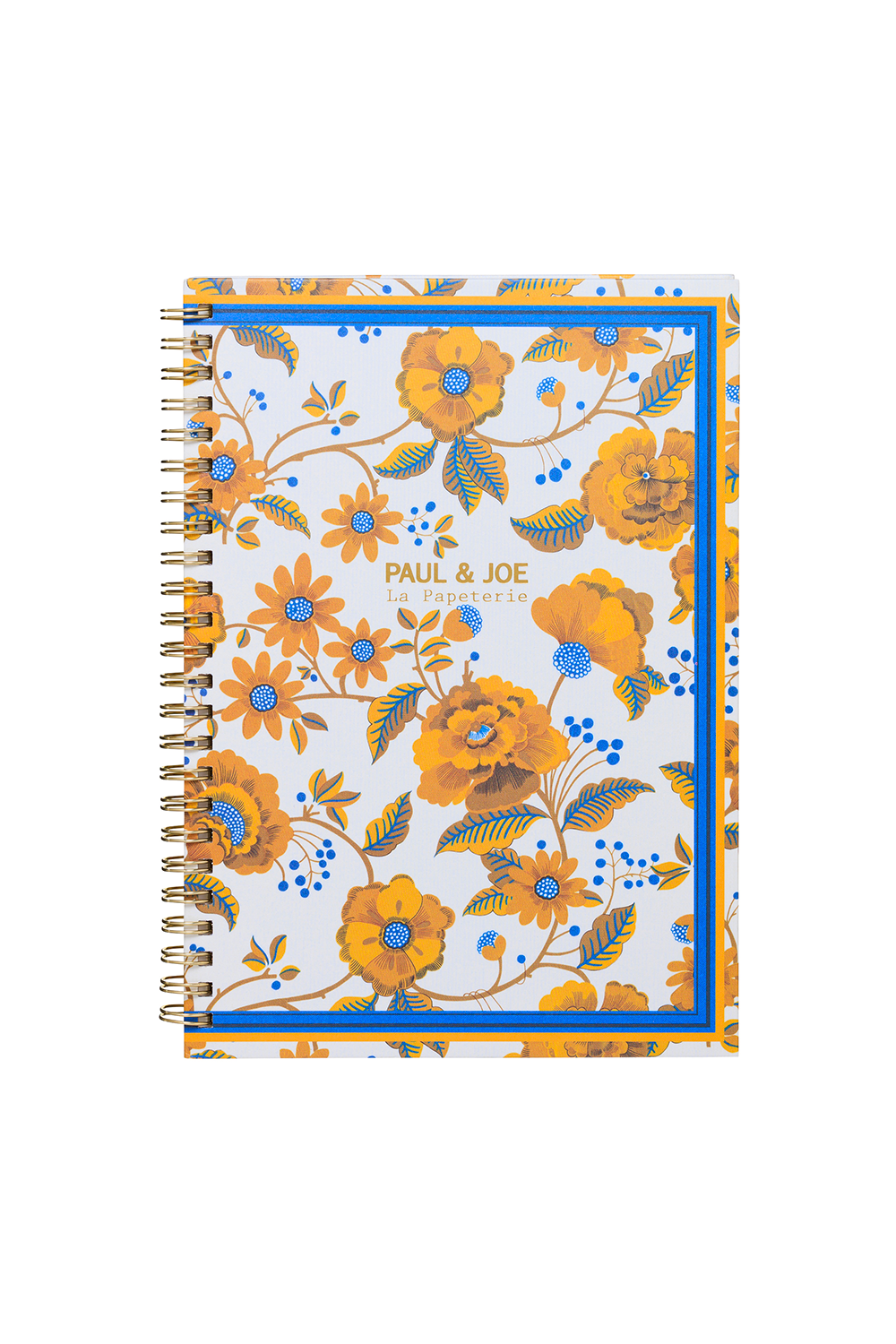 Paul & Joe carnet A5 fleurs jaunes spirales ligné