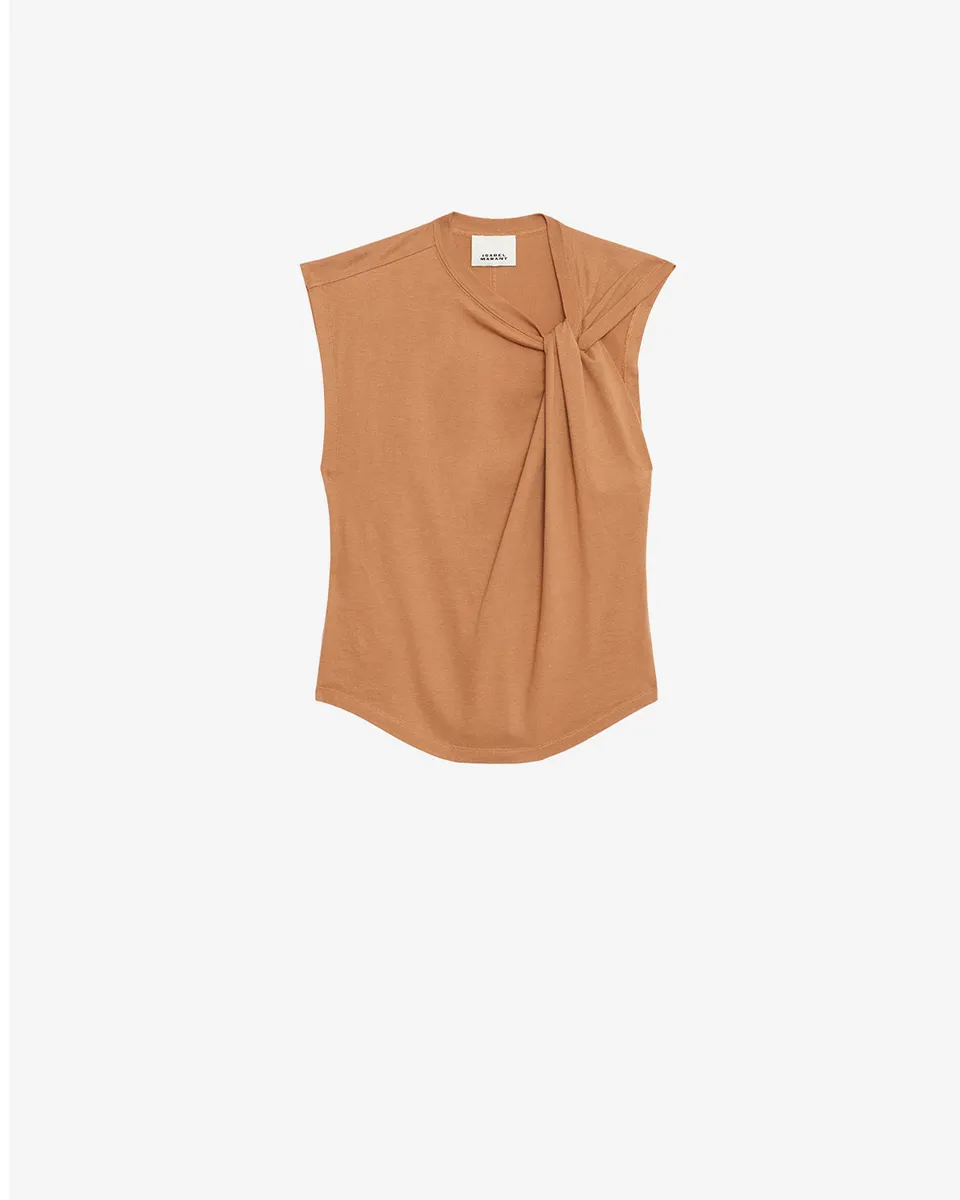 Isabel Marant Nayda TS0175FA T-shirt caramel coton