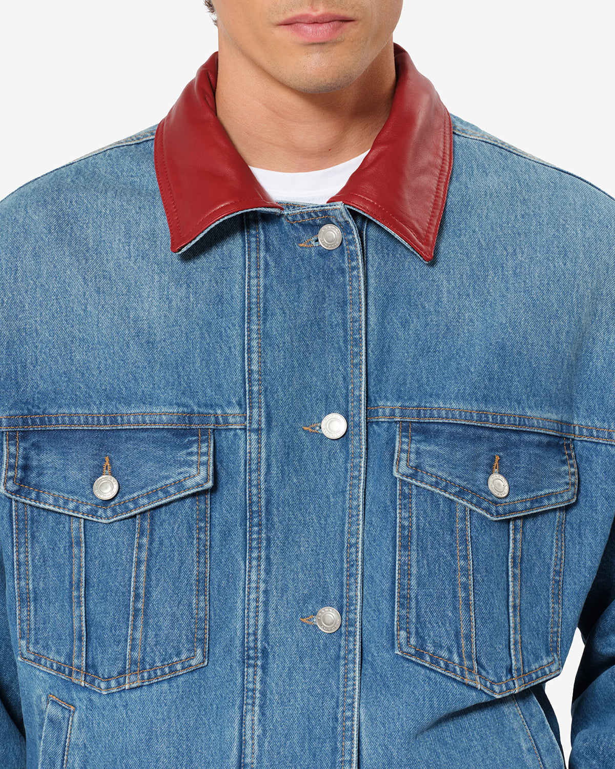 Isabel Marant Johan veste denim réversible bleu coton