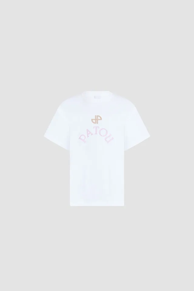 Patou T-Shirts P26JE2059990001W T-shirt blanc oversize coton