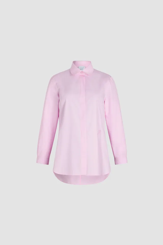 Patou BL039 chemise popeline rose coton bio