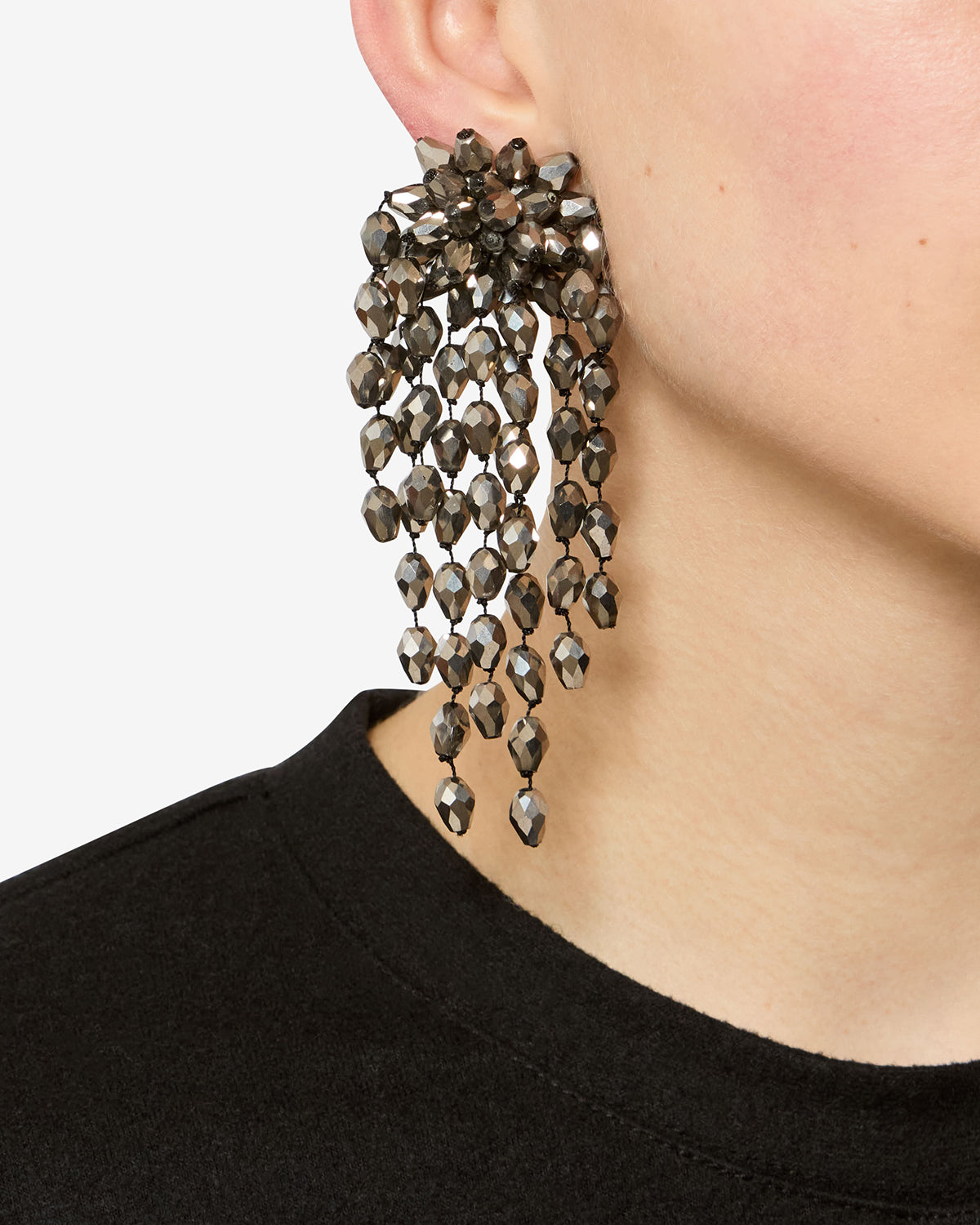 Isabel Marant Hanabi BL0174 Boucles anthracite-argenté