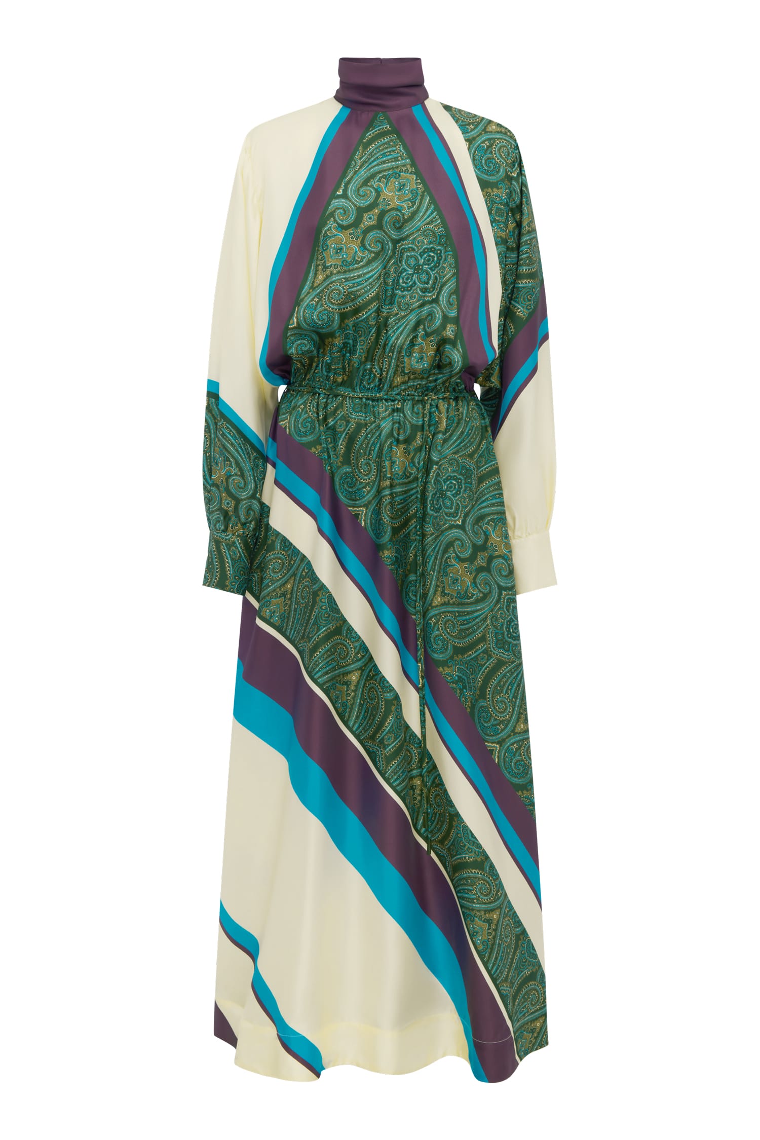 Alemaïs Joni Silk Midi Dress robe midi soie paisley