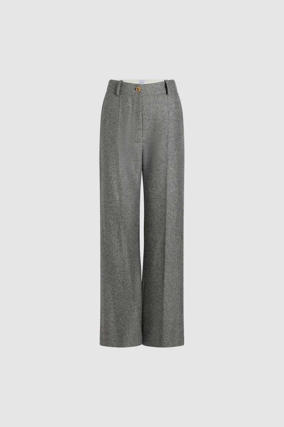 Patou Iconic long trousers pantalon laine gris Graphite 38
