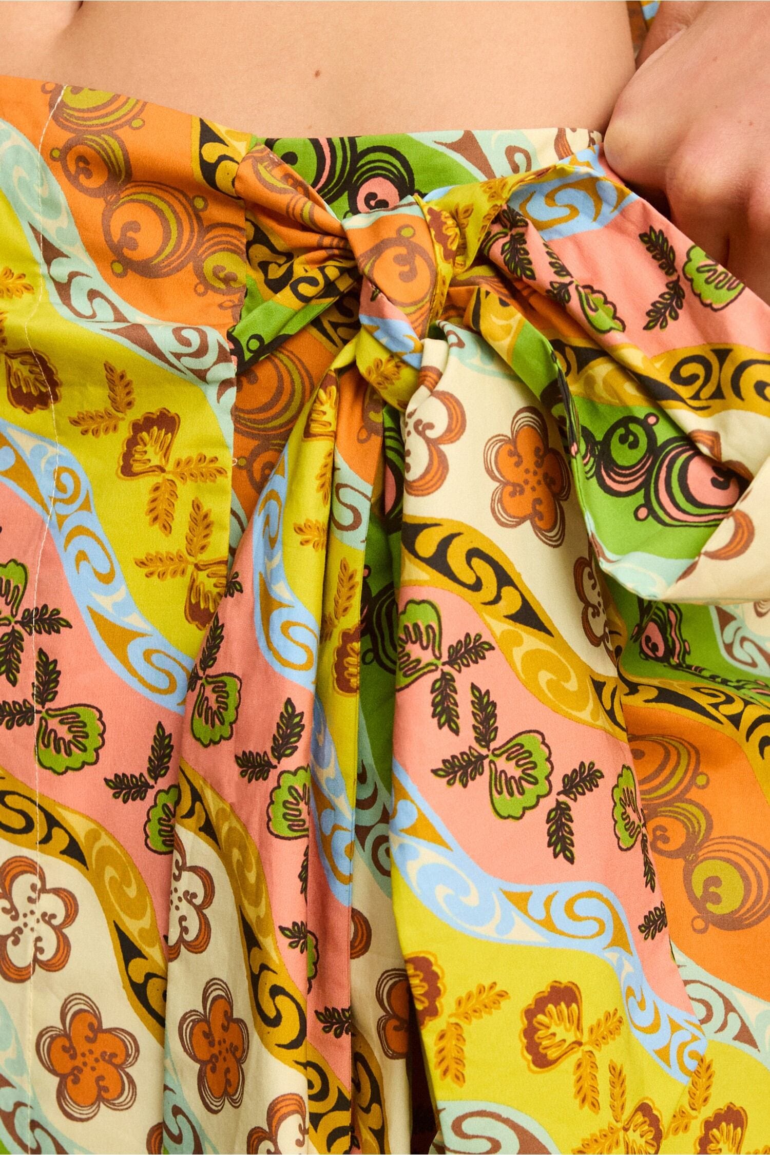 Alemais Janine Sarong jupe mini coton bio floral