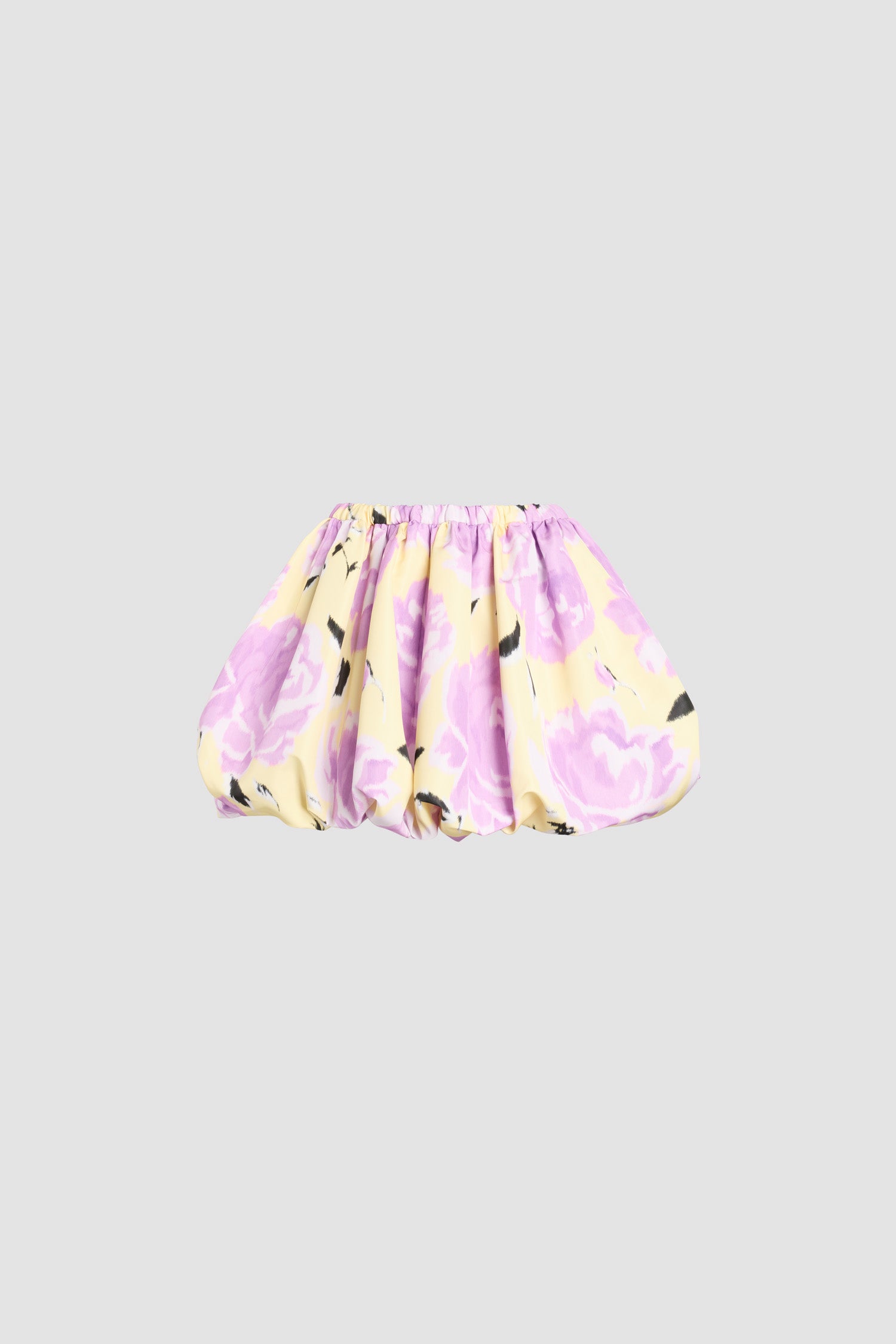 Patou Skirts P26SK11002465965 Mini jupe jaune fleurs faille