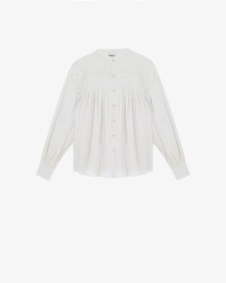 Isabel Marant Plalia HT0002FC blouse blanc voile coton