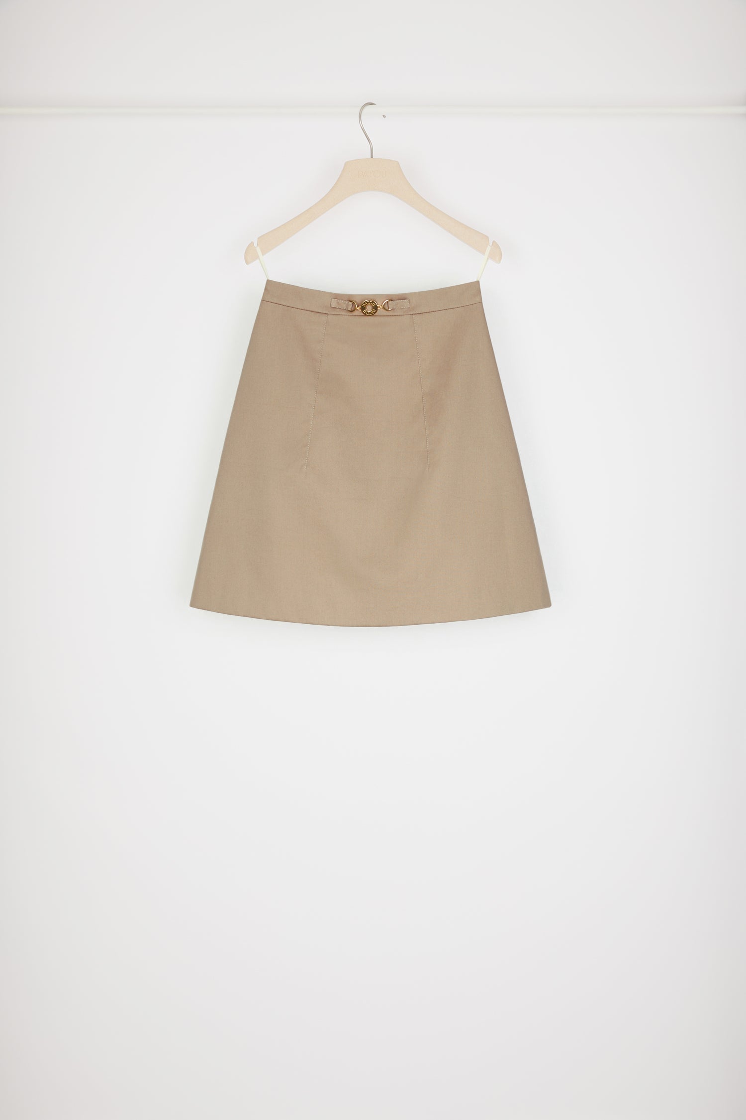 Patou SK036 P23SK0360074106P mini jupe coton parchemin bio
