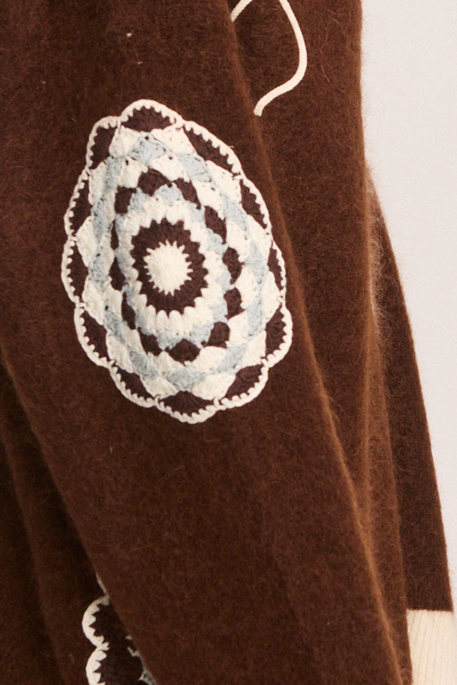 Alemaïs Elma Choc cardigan mohair chocolat