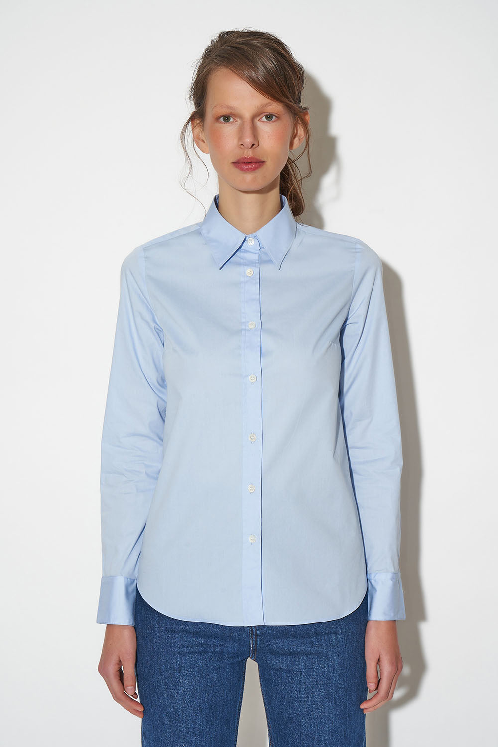 Paul & Joe Capausud chemise cintrée coton ciel T0