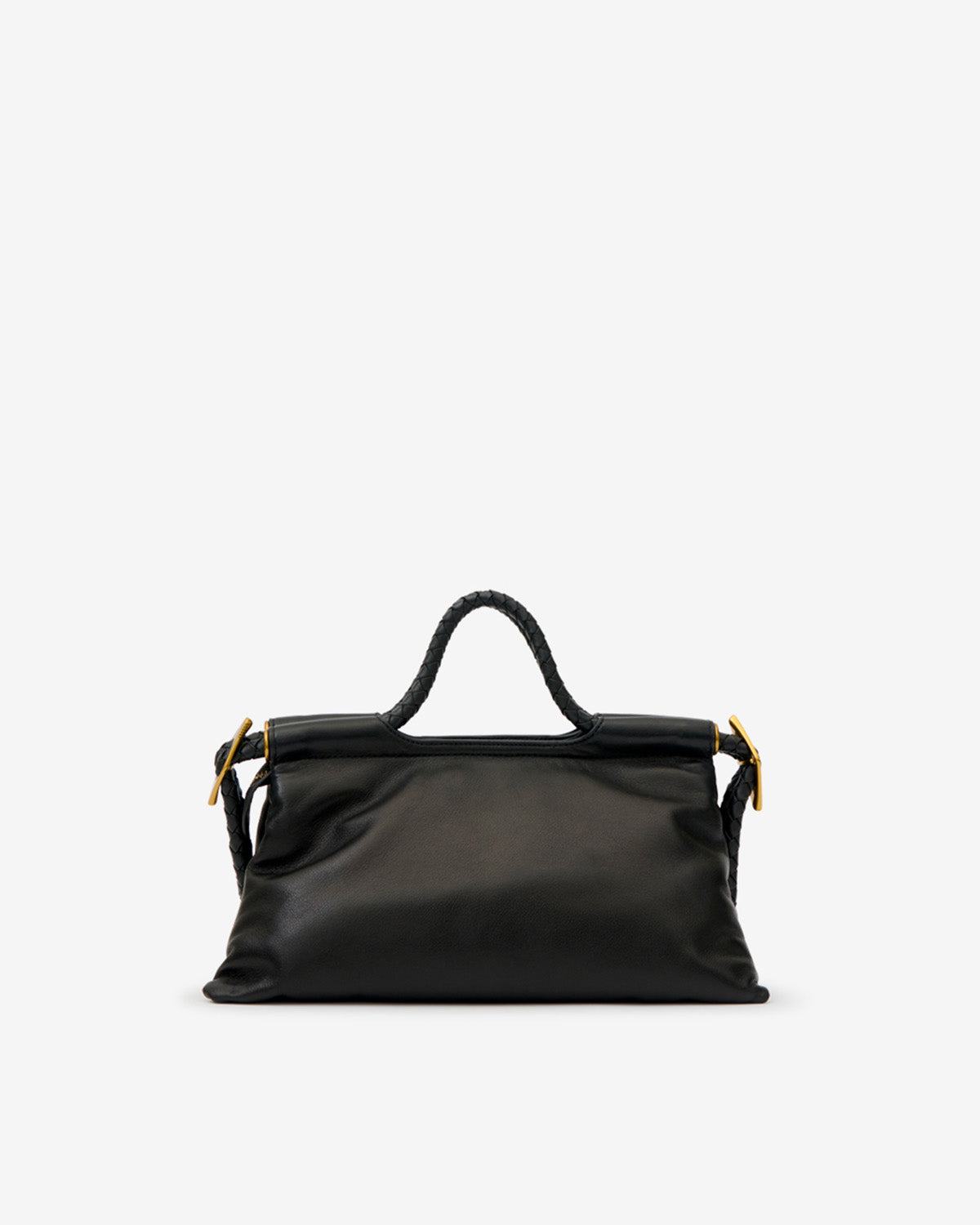 Isabel Marant Pipa M PM0124FA sac cuir noir tressé