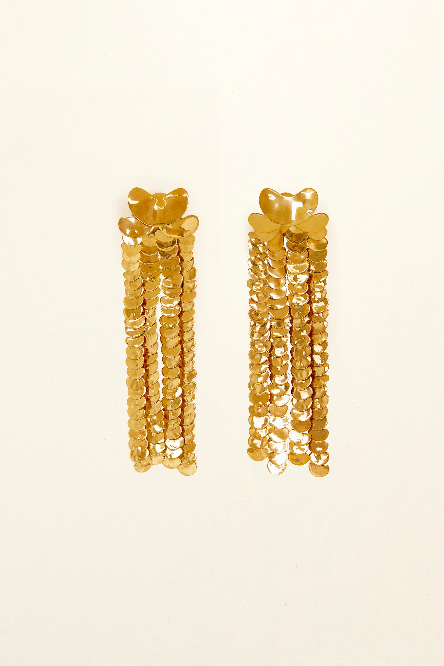 Patou JW002 boucles d'oreilles pendantes laiton doré