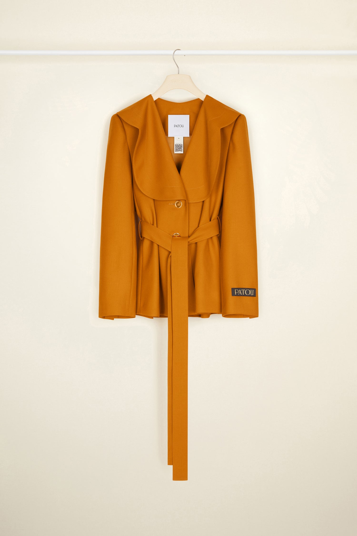 Patou A21JA0210005252T veste Gingerbread laine bio