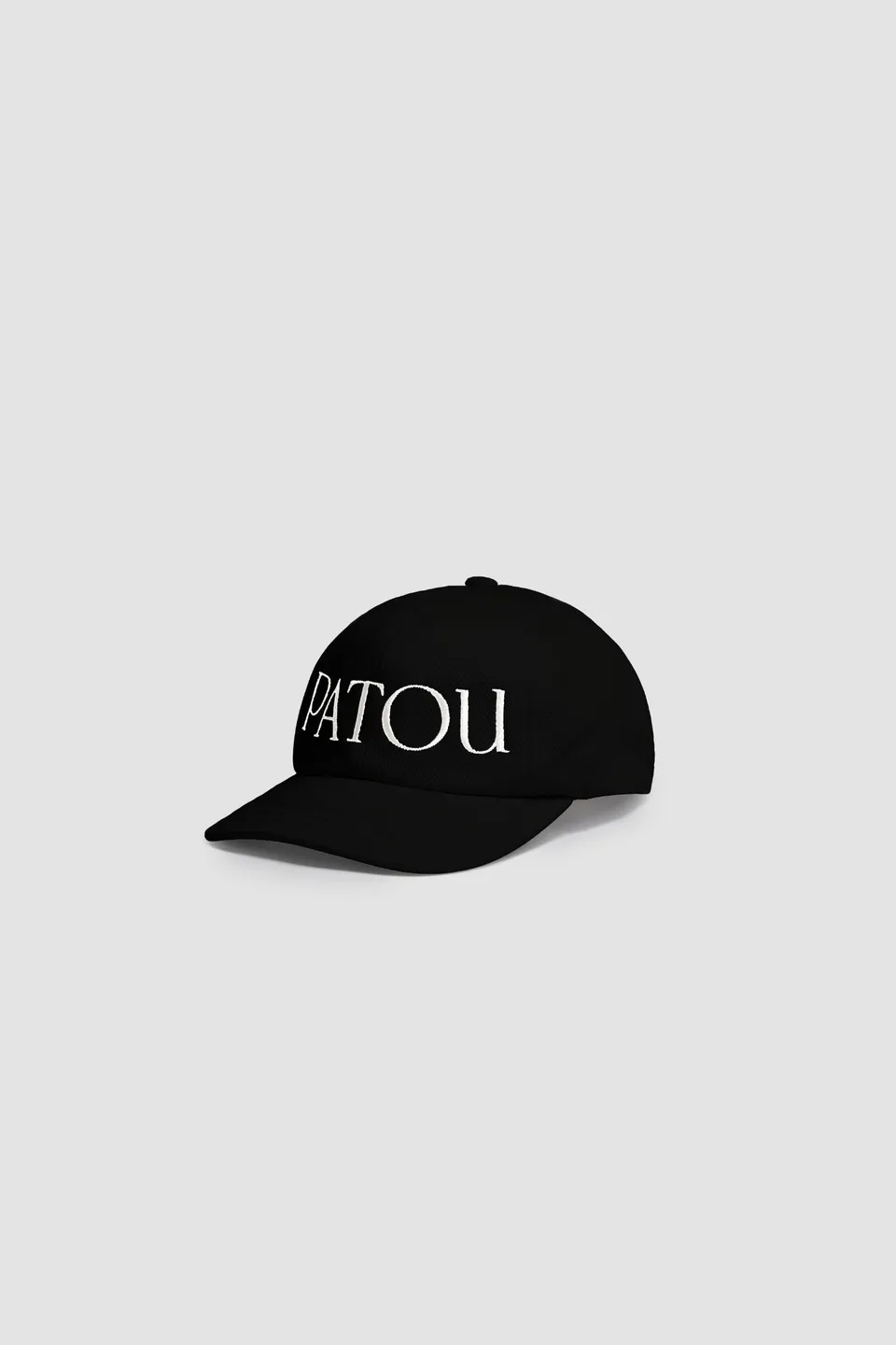Patou H22AC0400132999B casquette coton noire logo blanc