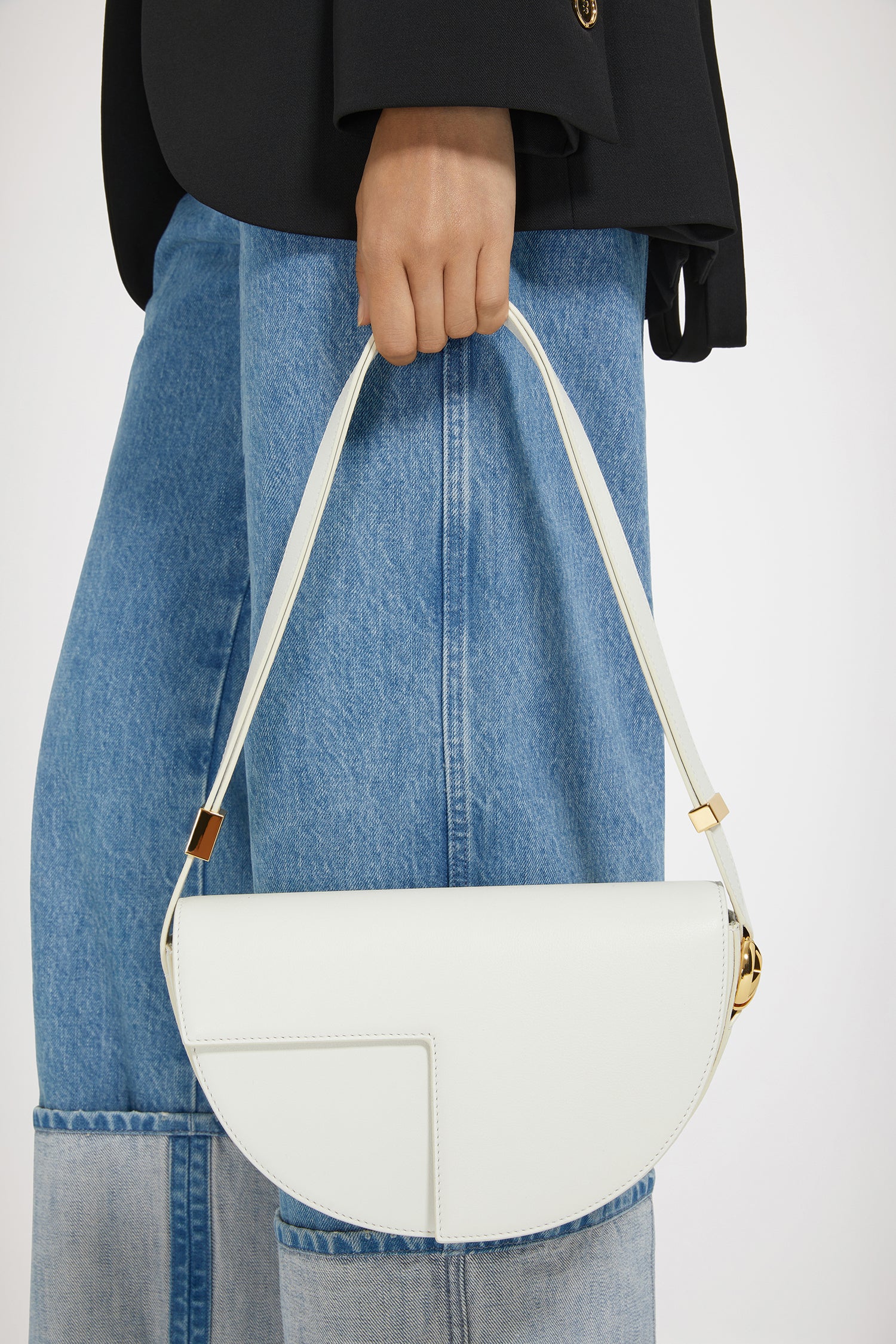 Patou Bags Le Patou P24BA001 sac cuir blanc