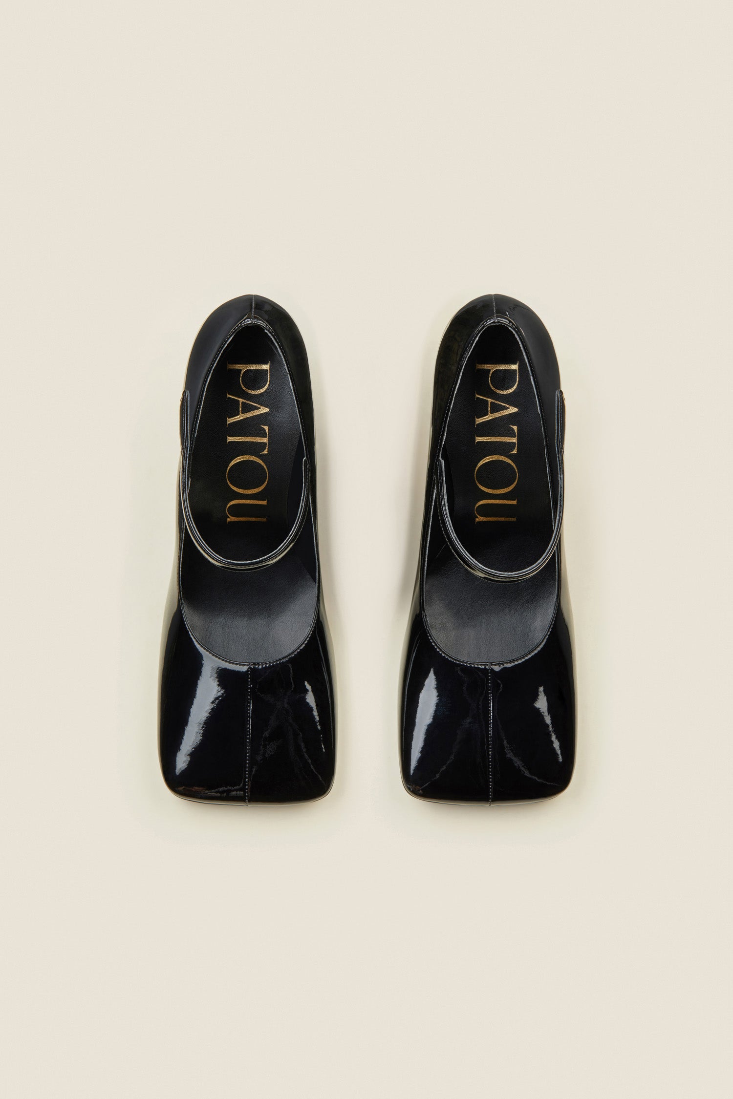 Patou Mary Jane P21FO007 escarpins noirs vernis