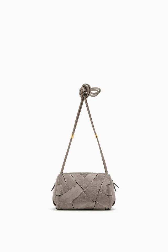 Ulla Johnson Charlotte Sac Cuir Dove Caméra Tressé