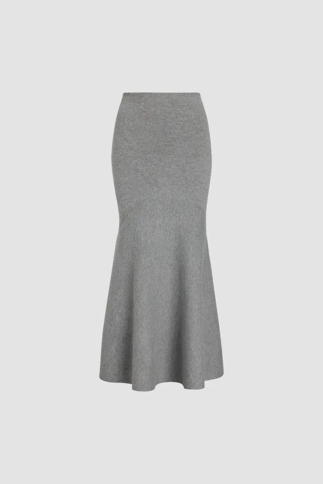 Patou Skirts H24KN2158041910A jupe péplum laine grise