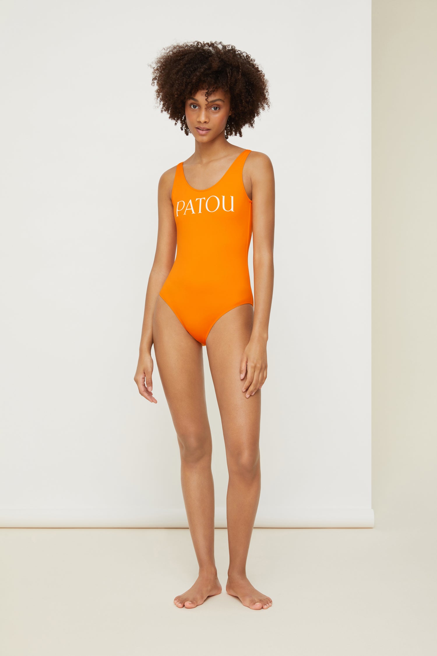 Patou SW001 maillot une pièce orange citrus