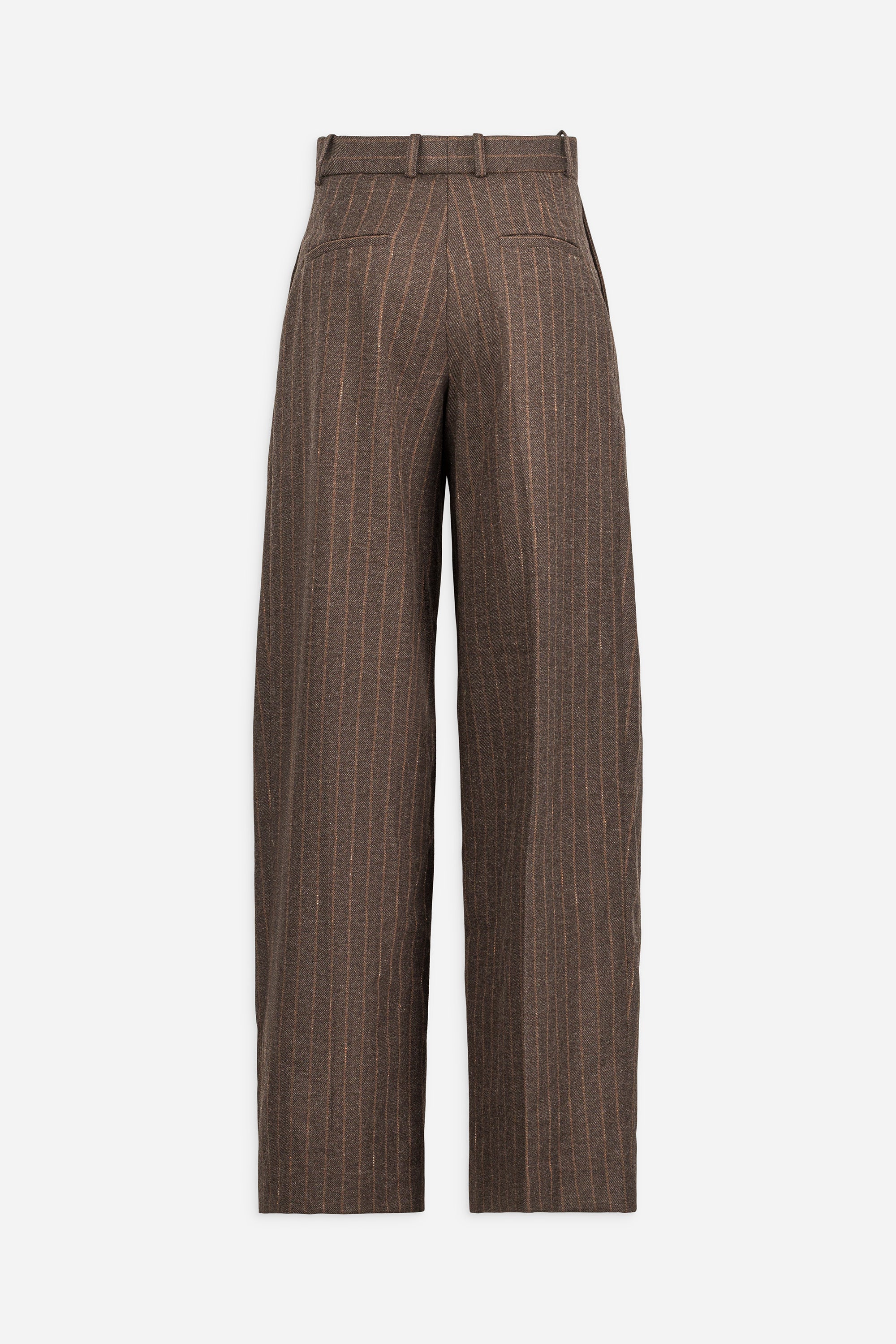 Paul & Joe Elfe pantalon large twill laine rayé à plis doublé