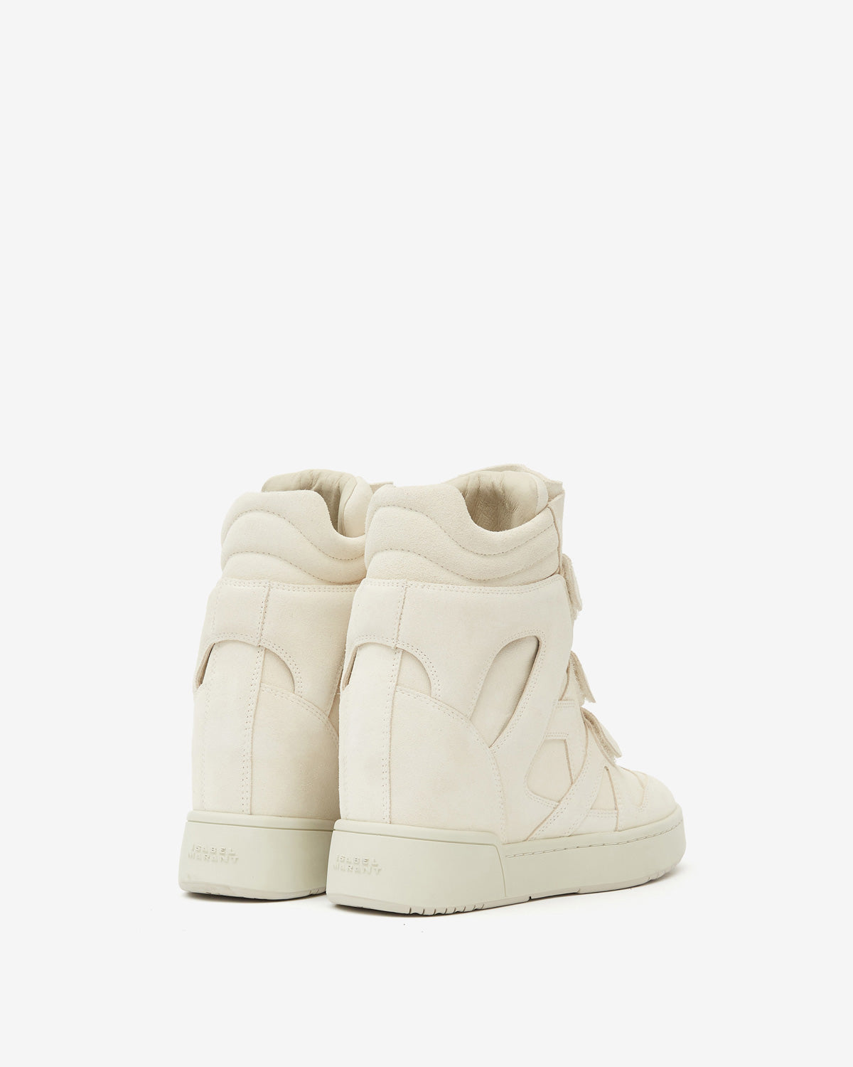 Isabel Marant IM3 baskets écru cuir compensées 5 cm