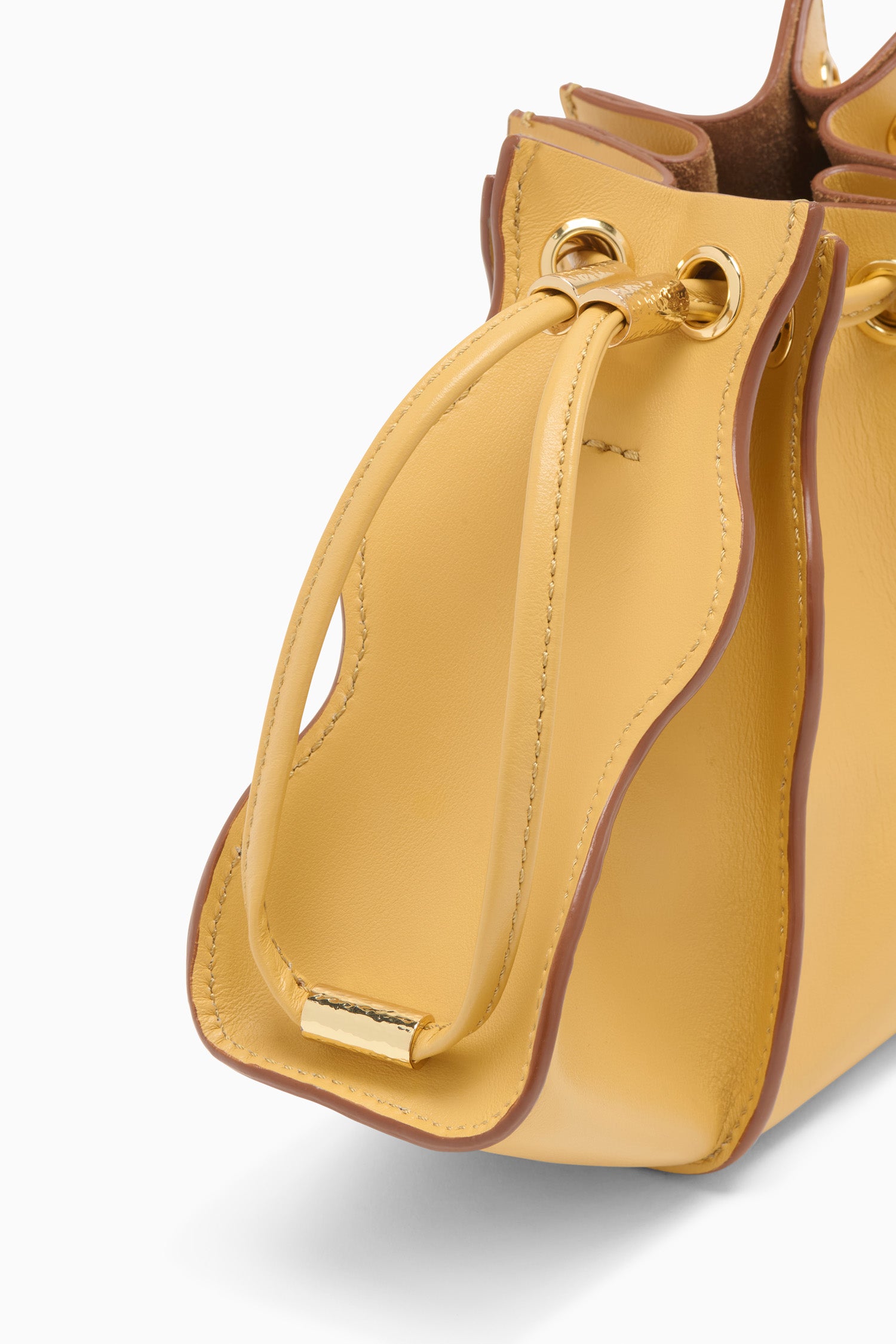 Ulla Johnson Adria PS261106 sac bandoulière cuir Lotus jaune
