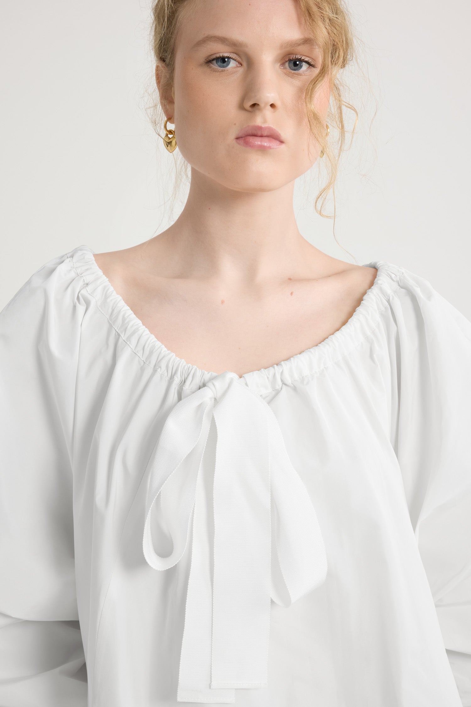 Patou DR108 robe blanche faille recyclée White