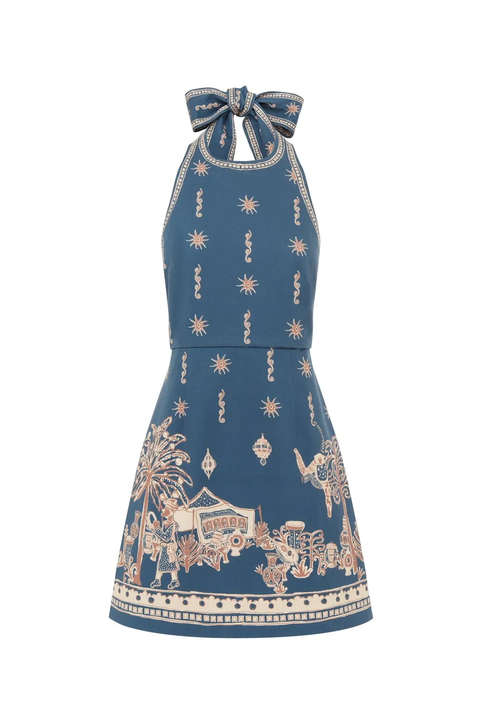 Alemäis Acacia Mini Dress robe licou coton bio dos nu