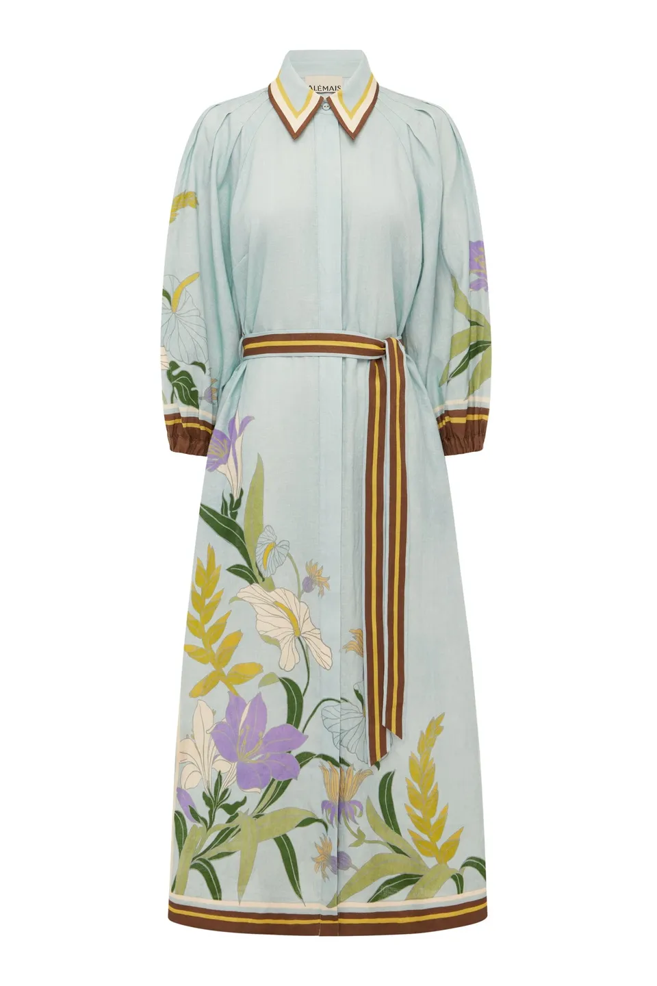 Alemäis Alfie robe chemise midi en lin à poches