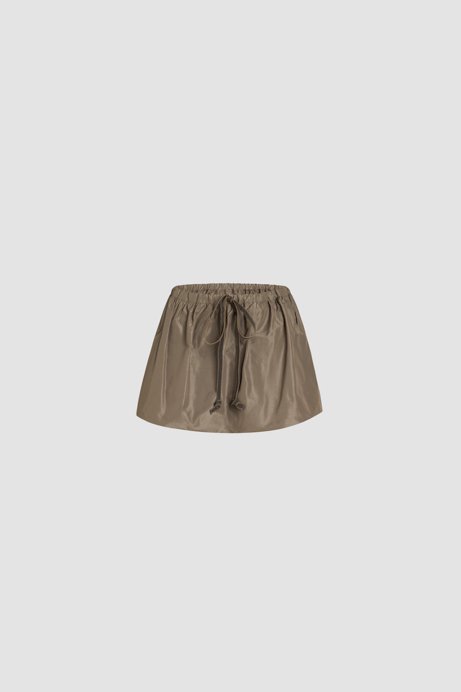 Patou P25SK0810011809B mini jupe faille recyclée Mocha