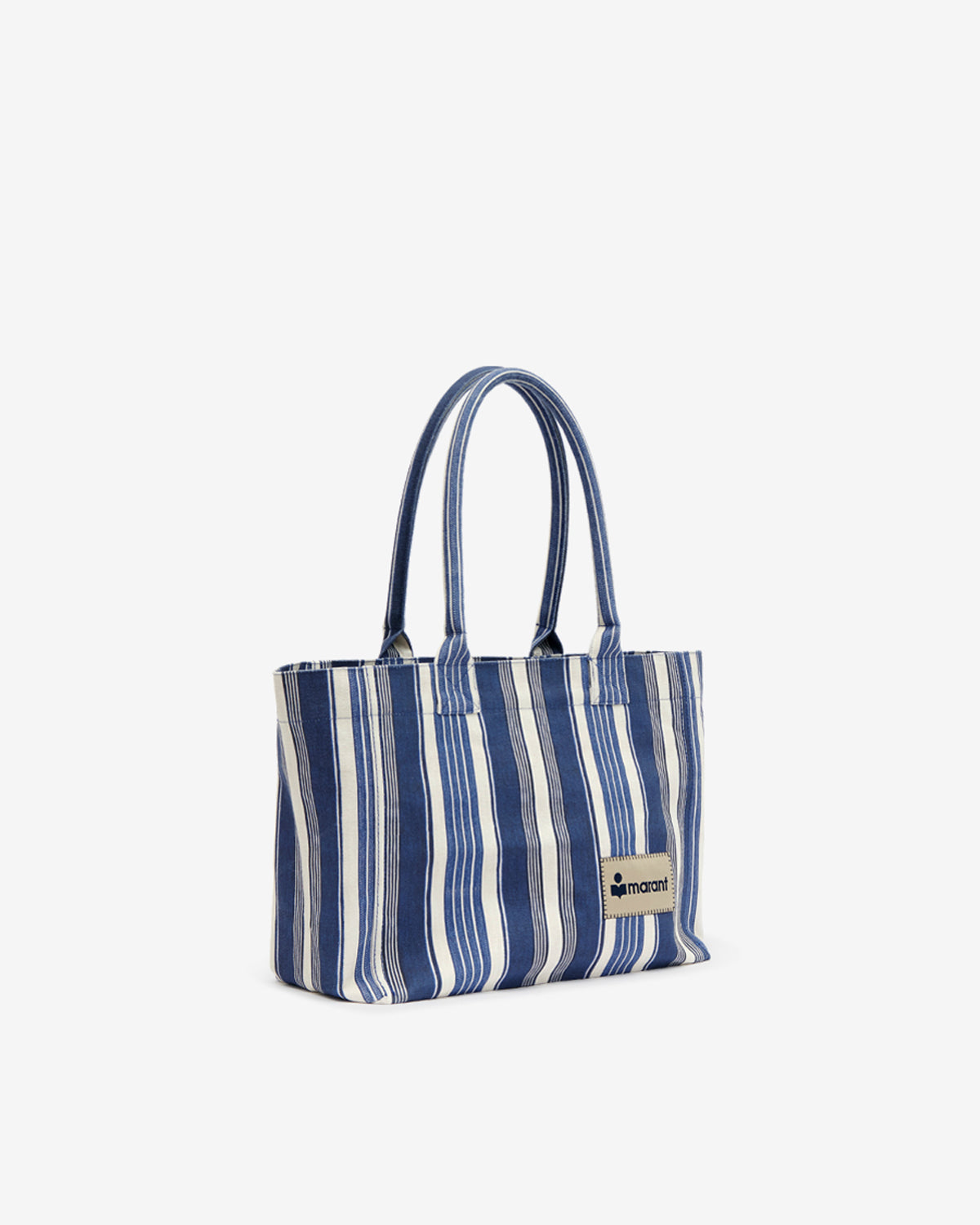 Isabel Marant Yenky Zipped Sac Cabas Bleu Rayé 34 cm