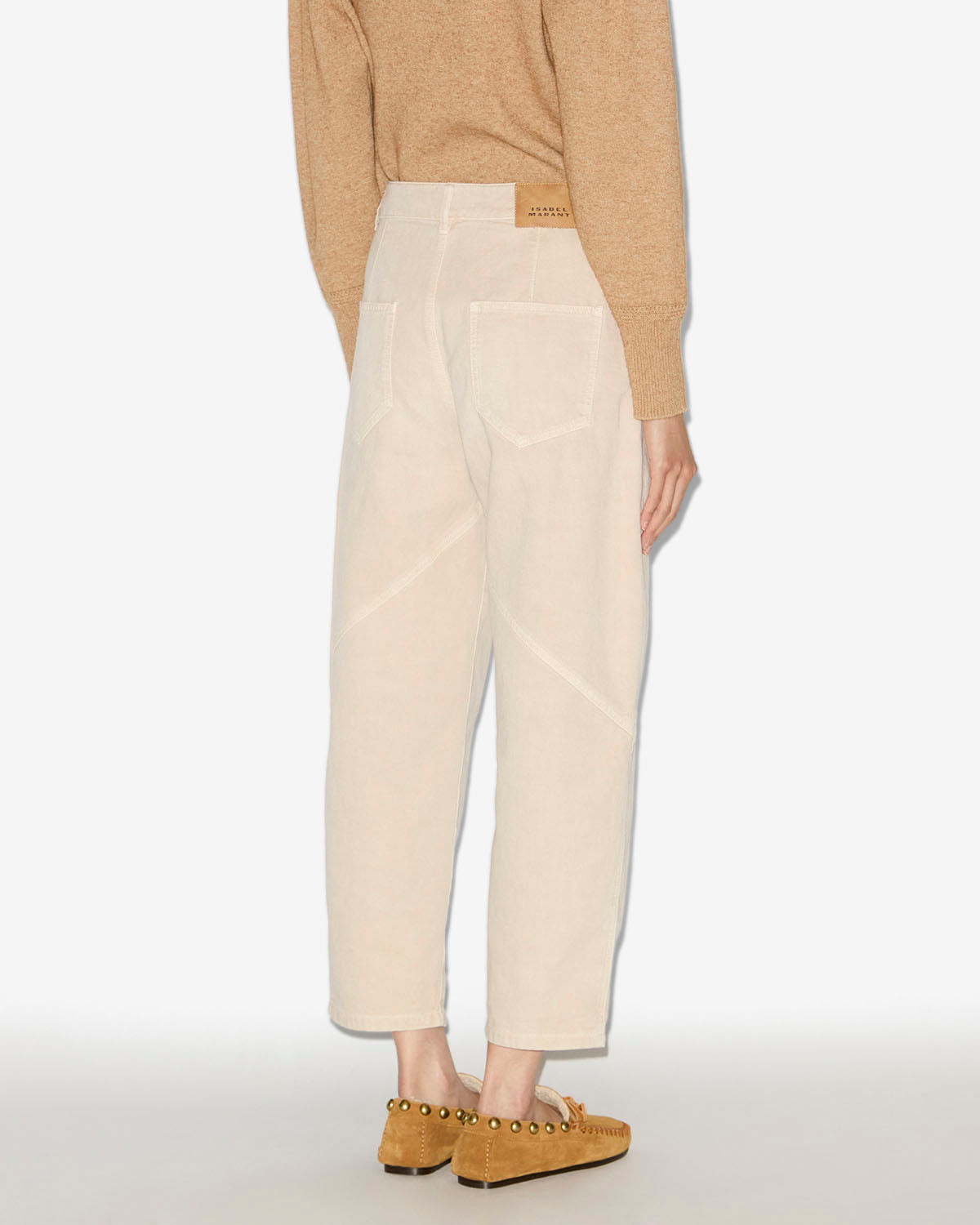 Isabel Marant Catarina jean écru coupe droite