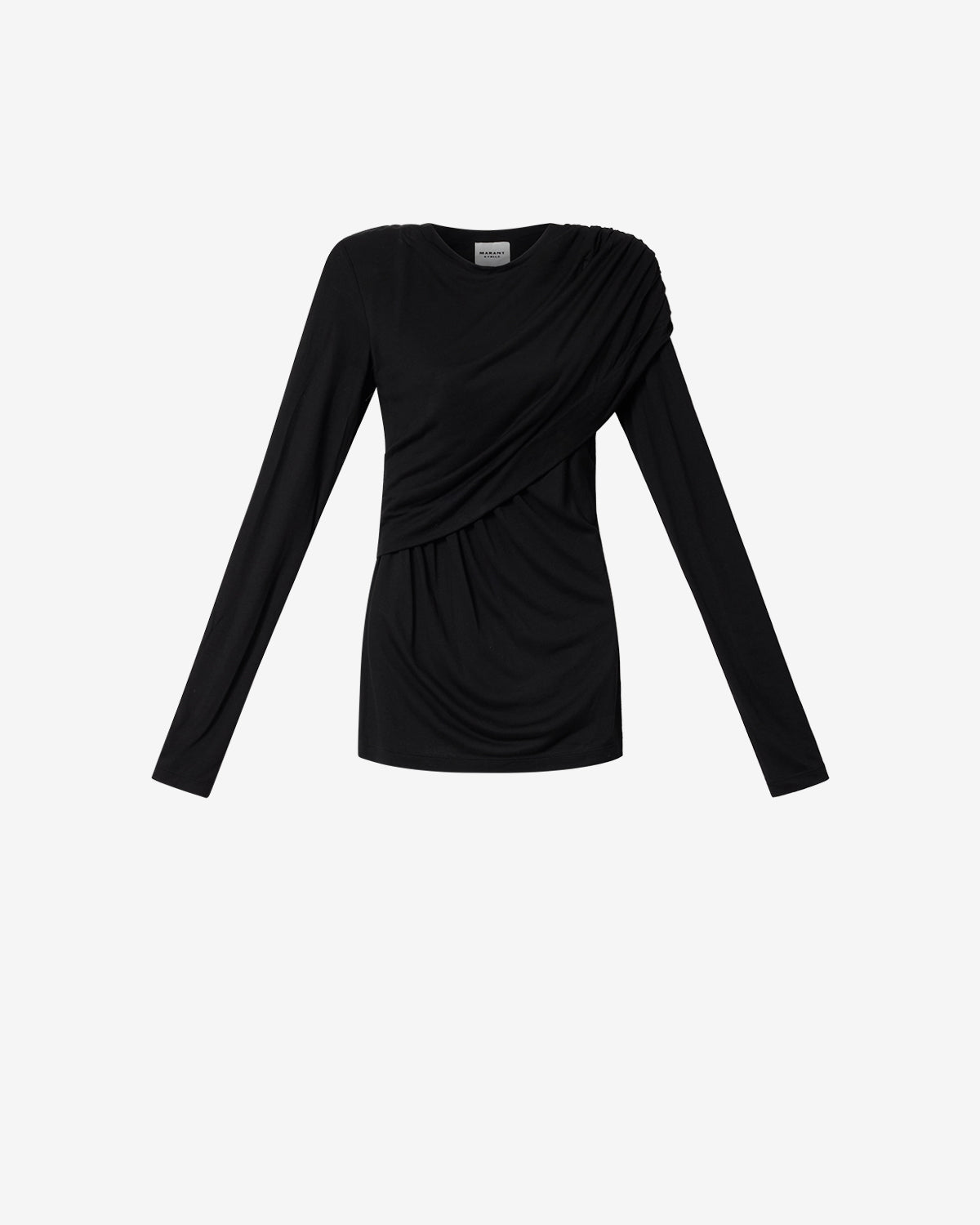Isabel Marant Dressi top jersey noir col rond