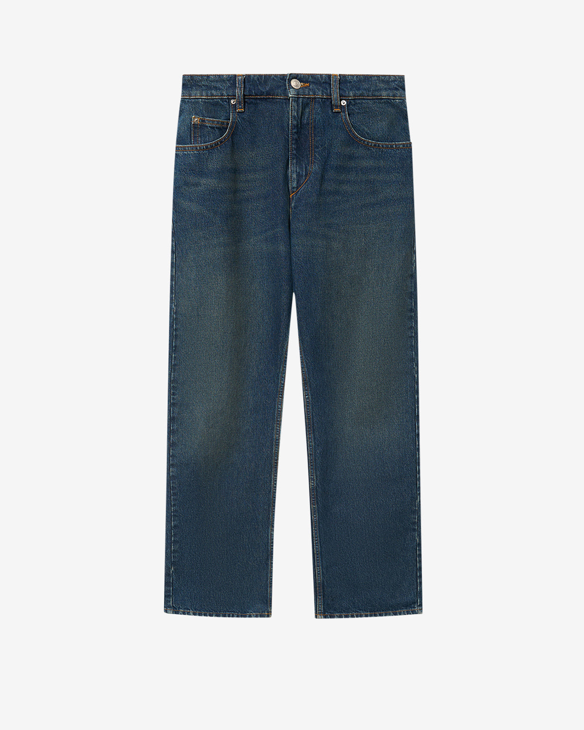 Isabel Marant Dromie jean droit bleu denim coton