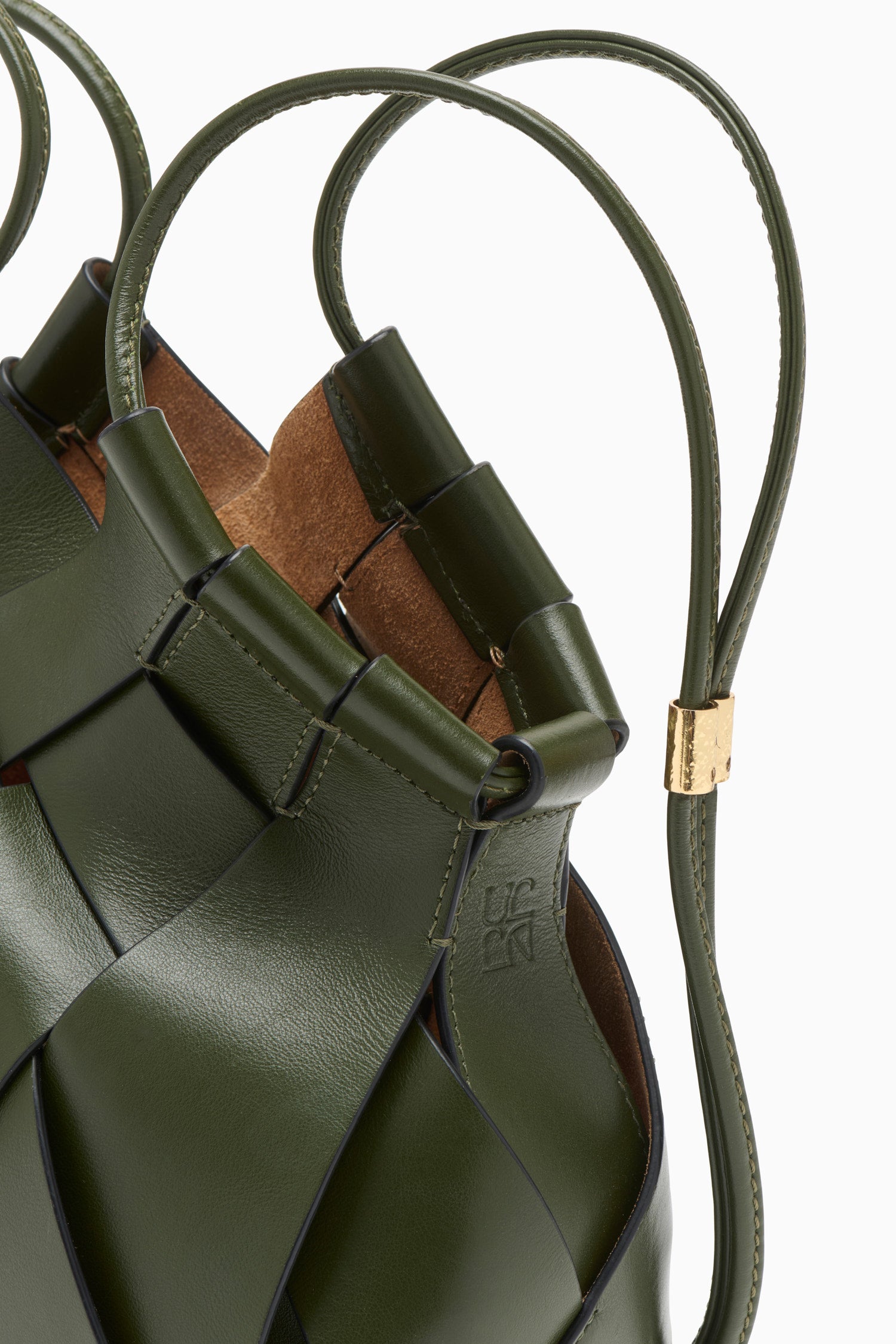 Ulla Johnson Charlotte sac bandoulière Militaire cuir vert