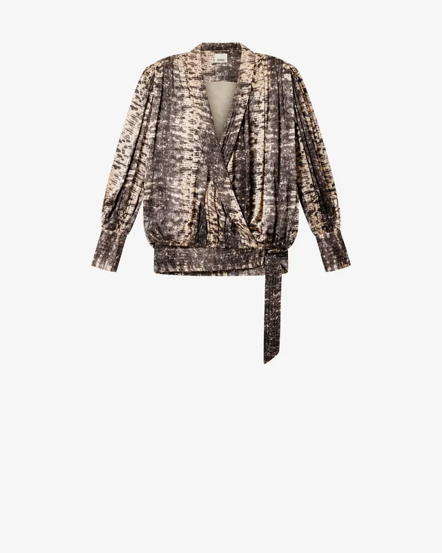 Isabel Marant Robes Dilja RO1199FB robe soie beige